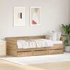 vidaXL Daybed Frame with Drawers with Drawer Artisan oak 90 x 190 cm