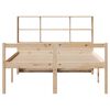 vidaXL Bookcase Bed without Mattress 140x190 cm Solid Wood Pine