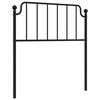 vidaXL Metal Headboard Black 90 cm