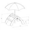 AXI Children's Picnic Table Kylo Grey and White A031.021.00