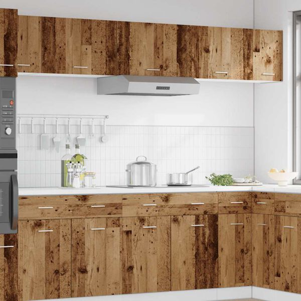 vidaXL Hanging Cabinet Lyon Old Wood 60x31x40 cm Engineered Wood