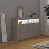 vidaXL Sideboard with LED Lights Concrete Grey 116x30x75 cm