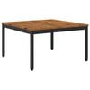 vidaXL Coffee Table Natural and Black 80 x 80.5 x 45 cm