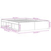 vidaXL Bed Frame without Mattress Sonoma Oak 140x200 cm