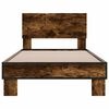 vidaXL Bed Frame without Mattress Smoked Oak 90x190 cm Single