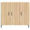 vidaXL Sideboard Sonoma Oak 90x34x80 cm Engineered Wood