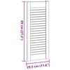 vidaXL Cabinet Doors Louvred Design 2 pcs 69x29.5 cm Solid Wood Pine