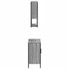 vidaXL 2 Piece Bathroom Furniture Set Grey Sonoma Engineered Wood
