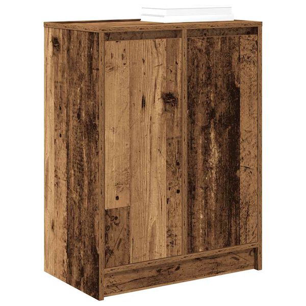 vidaXL Shoe Cabinet Old Wood 57x34x76 cm Engineered Wood