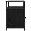 vidaXL Bedside Cabinet Black oak Engineered Wood
