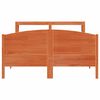 vidaXL Bed Frame without Mattress Wax Brown 150x200 cm King Size Solid Wood Pine