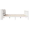 vidaXL Bed Frame without Mattress White 180x200 cm Super King Solid Wood Pine