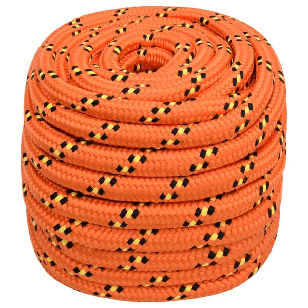 vidaXL Boat Rope Orange 20 mm 100 m Polypropylene