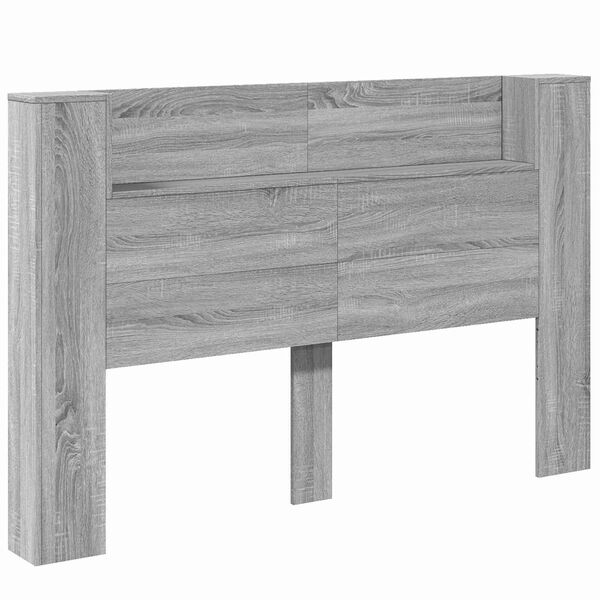 vidaXL Headboard Grey Sonoma 160 x 16.5 x 103.5 cm Engineered Wood