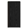 vidaXL Shoe Cabinet Black Oak 32 x 35 x 70 cm Engineered Wood