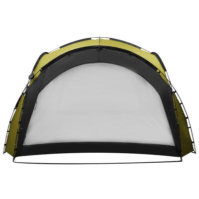 vidaXL Party Tent with LED and 4 Sidewalls 3.6x3.6x2.3 m Green