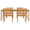 vidaXL Garden Dining Set 5 pcs Brown Solid acacia wood
