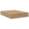 vidaXL Storage Bed Frame Artisan Oak 150 cm Engineered Wood
