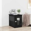 vidaXL Dog Crate Furniture Black Oak 62x45x59 cm Engineered Wood