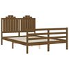 vidaXL Bed Frame without Mattress Honey Brown 140x190 cm Solid Wood