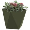 vidaXL Planter Olive Green 30 x 30 x 30 cm Steel