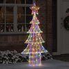 vidaXL Christmas Tree with 240 LEDs Multicolour 180 cm Acrylic