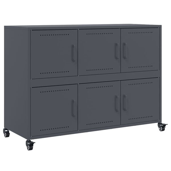 vidaXL Sideboard Anthracite 100.5x39x72 cm Steel
