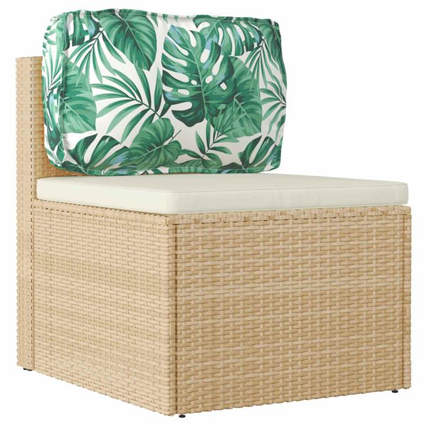 vidaXL Pallet Cushion for Backrest Floral Leaf pattern 70 x 40 x 12 cm