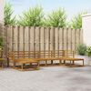 vidaXL Outdoor Sofa Set 6 pcs Natural Solid Acacia Wood