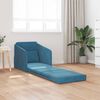vidaXL Sofa Bed Blue 65 x 80 x 83 cm Velvet