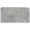 vidaXL 4 Piece Bathroom Furniture Set Concrete Grey Engineered Wood