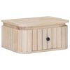 vidaXL Handmade Bedside Cabinet White 40 x 30 x 20 cm Solid Mango Wood