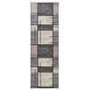 vidaXL Rug Runner LESAKA Brown 100 x 350 cm Diamond Velvet