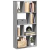 vidaXL Bookcase Grey Sonoma 60x20x120.5 cm Engineered Wood