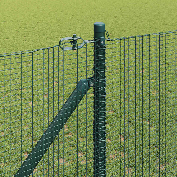 vidaXL Fence Post Green 10 x 1 m (12 x 12 mm mesh) Steel