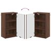 vidaXL Bathroom Cabinet Wall-mounted Brown Oak 39 x 23.5 x 65 cm