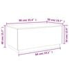 vidaXL Coffee Table with LED Lights Grey Sonoma 90x50x40 cm