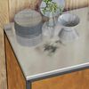 vidaXL Kitchen Storage with Shelf Rusty 60 x 50 x 92 cm Steel
