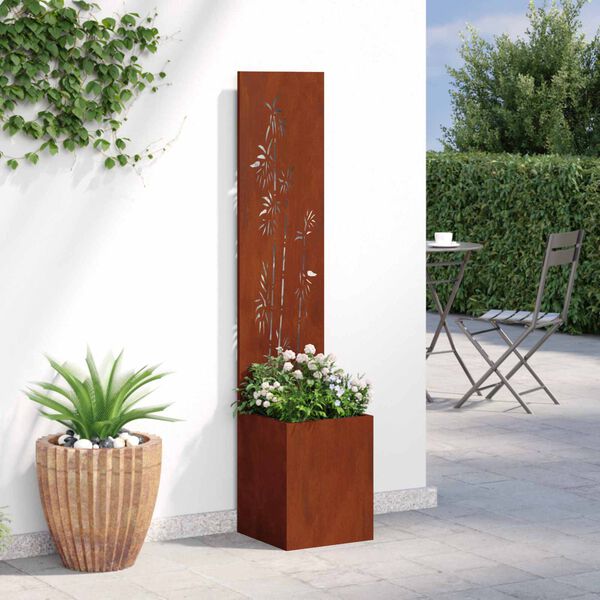 vidaXL Garden Privacy Screen Rusty 32 x 32 x 150 cm Weathering steel