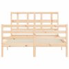vidaXL Bed Frame without Mattress Small Double Solid Wood
