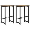 vidaXL Bar Stool 2 pcs Artisan Oak 40 x 32 x 64 cm Engineered Wood
