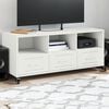 vidaXL TV Cabinet White 100.5x39x43.5 cm Steel