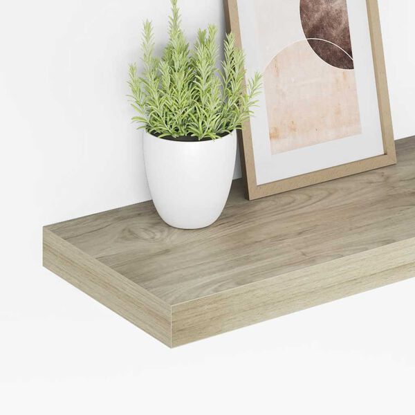 vidaXL Floating Wall Shelf Oak 50x23x3.8 cm MDF