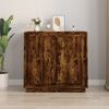 vidaXL Sideboard Smoked Oak 80x34x75 cm Engineered Wood