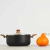 Livoo Sauce Pot Stone & Wood-look 24 cm 4 L Aluminium
