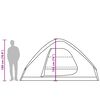 vidaXL Family Tent Dome 6-Person Brown Waterproof