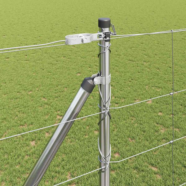 vidaXL Fence Post Galvanized 50 x 1.6 m Steel