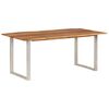 vidaXL Dining Table 180x90x76 cm Solid Acacia Wood