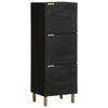 vidaXL Highboard Black 40x33x110 cm Engineered Wood