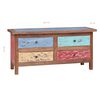 vidaXL TV Cabinet 102x35x50 cm Solid Reclaimed Wood